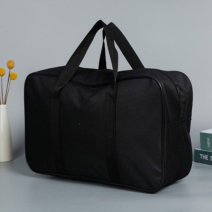 Sac de rangement - ADZA - 44 X 34 X 20 cm - Tissu Oxford imperméable - Léger et pliable - Noir