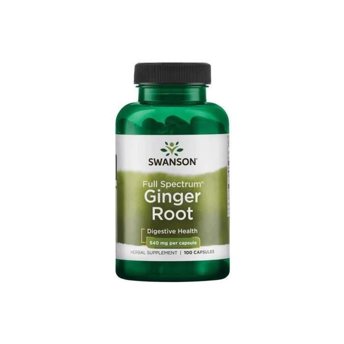 Compléments alimentaires Full Spectrum Ginger Root BI7043 , Swanson,