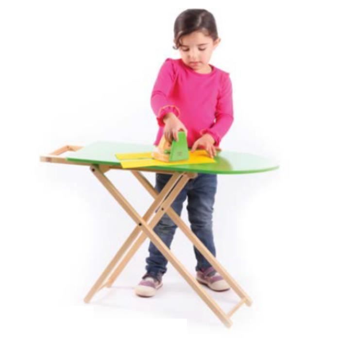 Edufun - Ensemble de planche à repasser en bois - Jeux Educatifs - Jeu d'imitation - Dès 3 ans