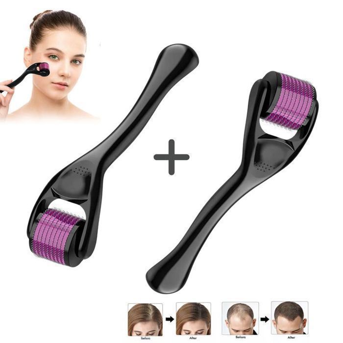 2 Derma Roller System For Face & Body 0.50mm – 540 Aiguilles pour Soin de la Peau