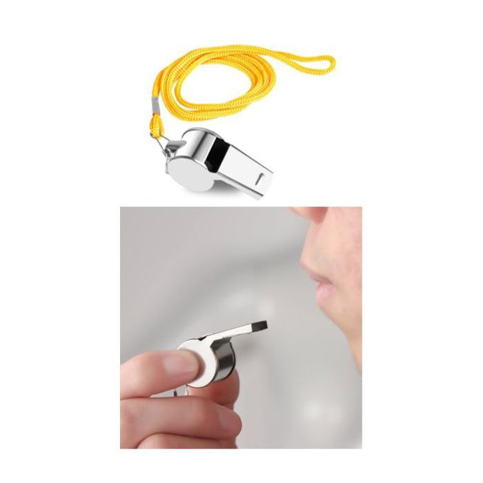 Sifflet d'arbitre en acier inoxydable