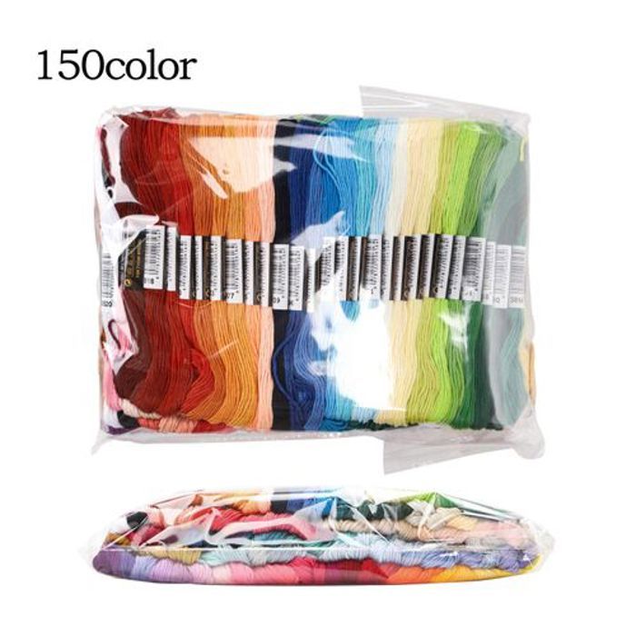 Ensemble d'outils de point de croix, kit de fil à broder,150 couleurs