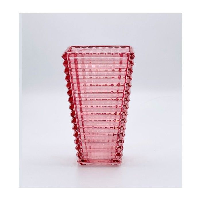 Vase décoratif - MAISON ACACIA - 20-9 - Cristalline - Rose - Élégance Chic