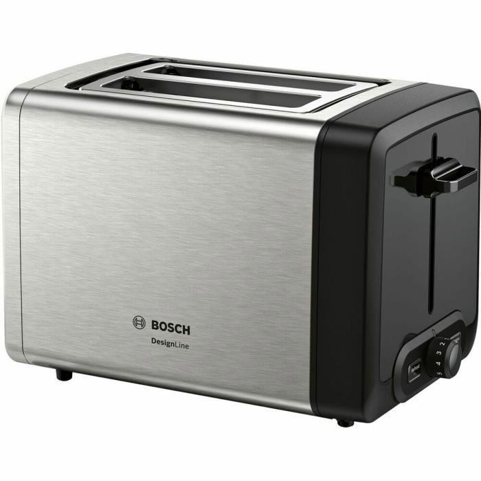 Grille-pain - BOSCH - TAT4P420 - 970W - Noir/Argenté - 2 tranches