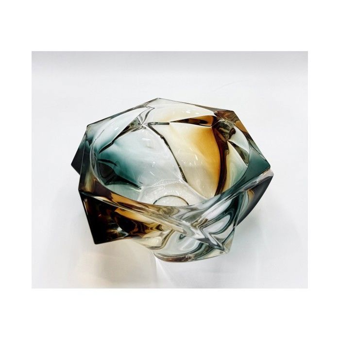 Objet Décoratif - Apportez Élégance - Coupe en Cristal Coloré - Dimensions 21-6 - Intérieur - Mixte