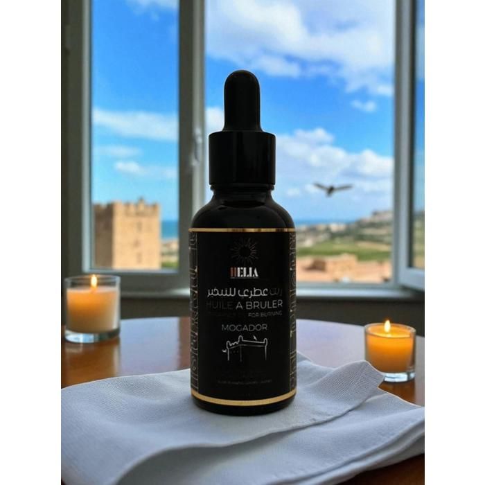 Huile à bruler - HELIA - Mogador - 30 ml - Parfum raffiné - Ambiance chaleureuse