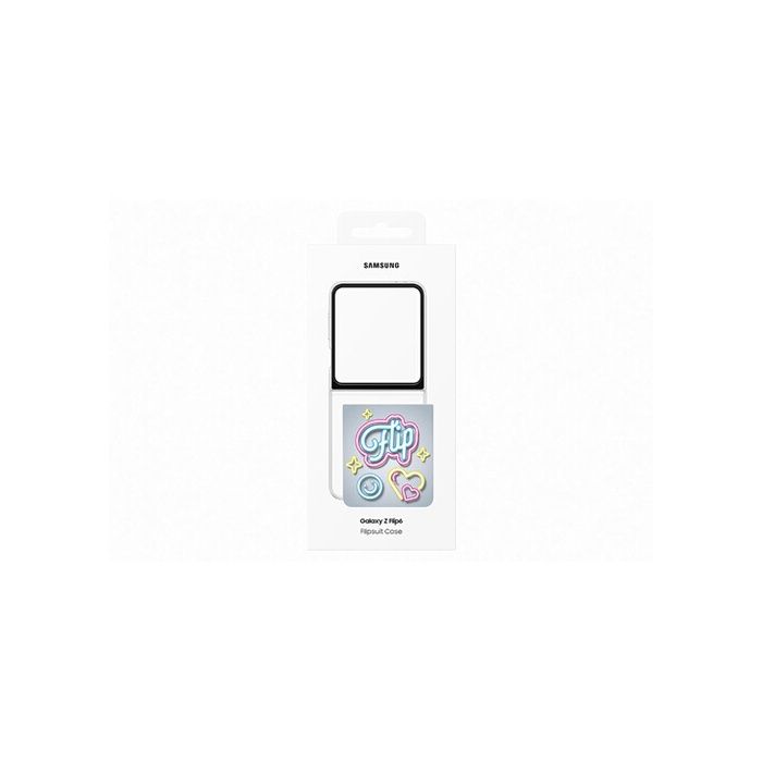 Coque - Samsung - Galaxy Z Flip6 - Gris - Souple - Personnalisation NFC