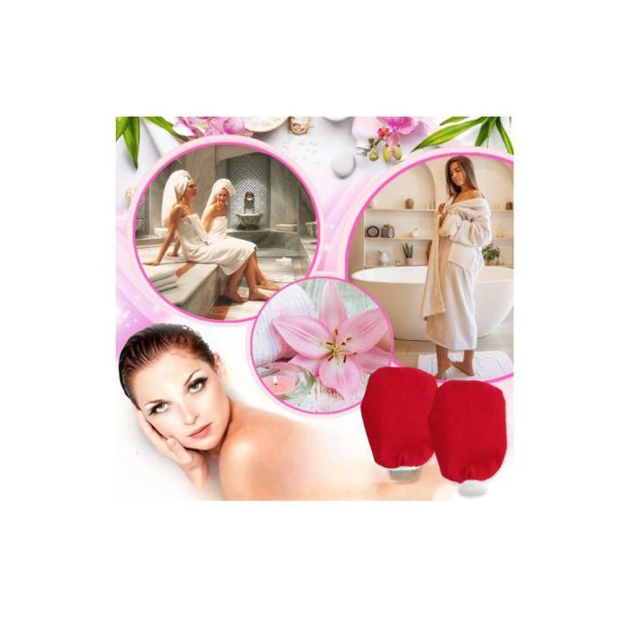 2X Gant Exfoliant, Gant de Crin, Kessa Hammam, Gommage peau