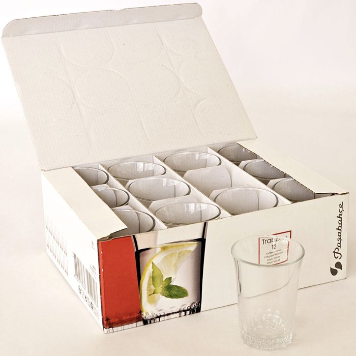 Lot de 12 Verres à Thé ou à Café en Verre Transparent