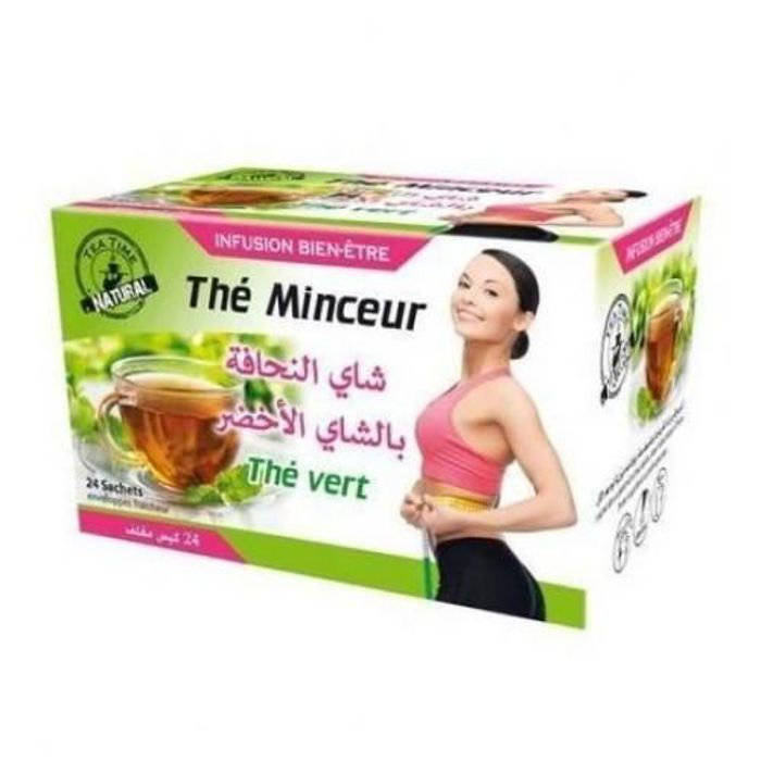 Minceur sachets Thé vert pour perdre du poids et graisse (24 sachets )[deux produit x2]
