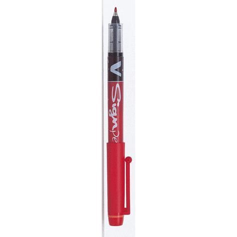 Feutre PILOT V-SIGN PEN - Rouge - 0,6 mm