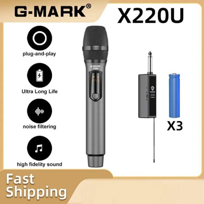 Microphone professionnel portable sans fil