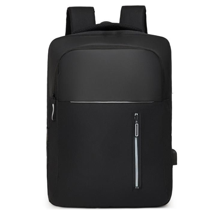 Sac à dos business,loisirs,compatible ordinateur 15,6 pouces et port USB intégré noir