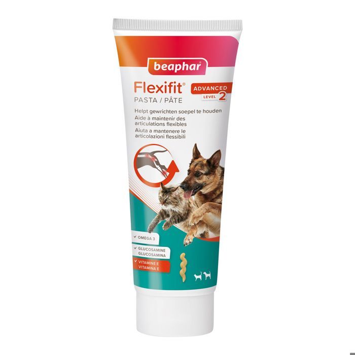 Pâte complémentaire - BEAPHAR - Flexifit - 250 g - Soutien articulaire - Oméga 3 et glucosamine