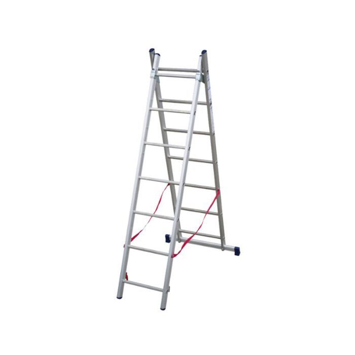 Échelle transformable en aluminium à 2×7 marches