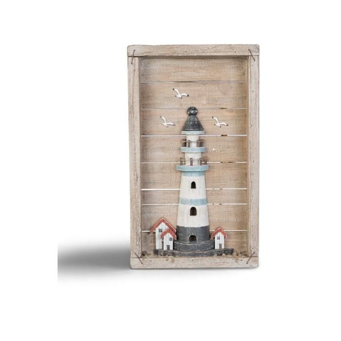 SEA DECO MURAL EN BOIS 43.5*5*25 CM