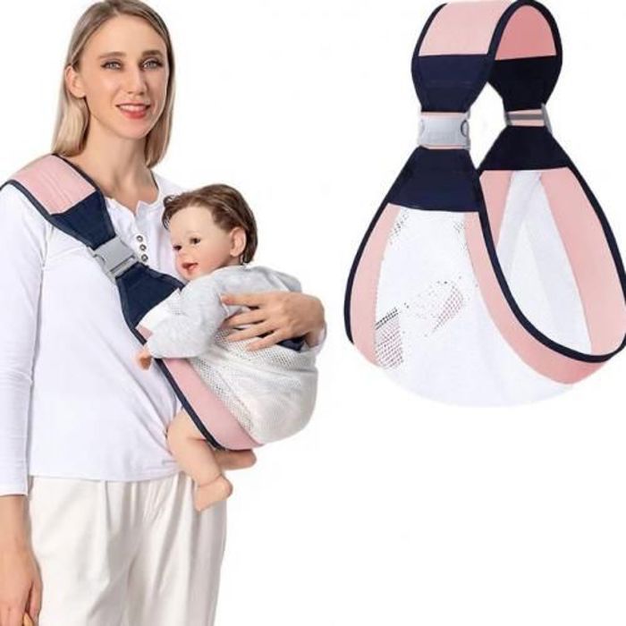 Porte-bébé à moitié enveloppé en maille pour bébé pour nouveau-né et tout-petit