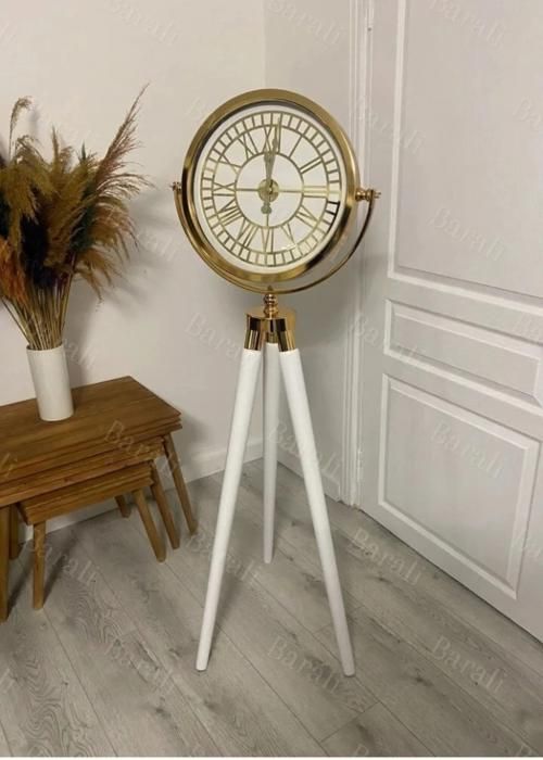 Horloge de sol - BLANC - H1m46 - Quartz - Ronde - Classique - Intemporel