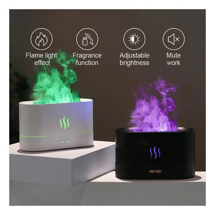 Appareil de diffusion d'huile essentielle avec led humidificateur ultrasonique (Couleur aléatoire)