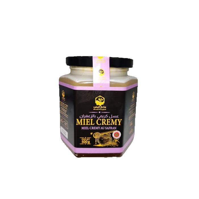 Miel cremy au safran 500g - MANAHIL AL MAGHRIB
