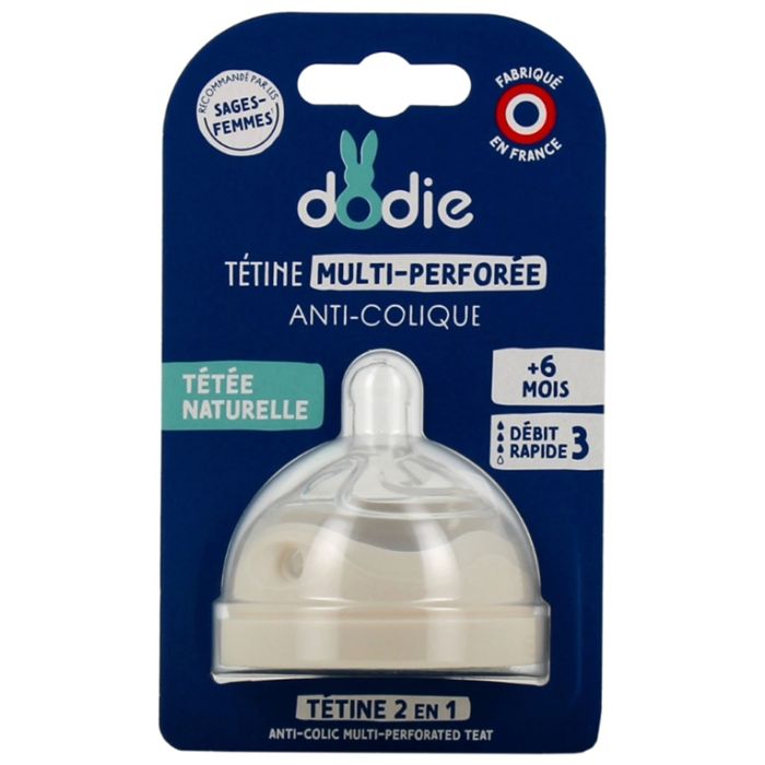 Dodie Tétine Multi-Perforée Anti-Colique D3 6M+