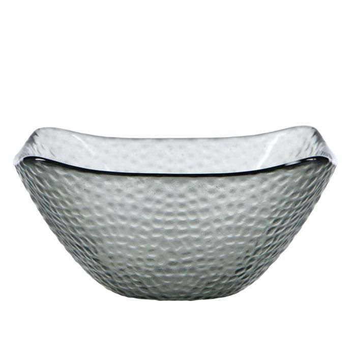 SALADIER EN VERRE 14,9X14X15CM COULEUR GRIS