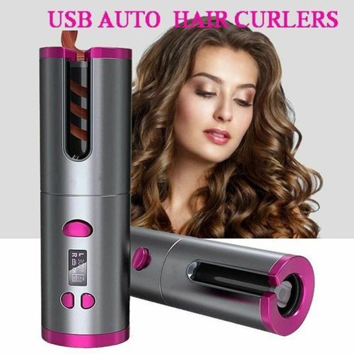Boucleur portable sans fil rechargeable par USB avec écran LCD automatique