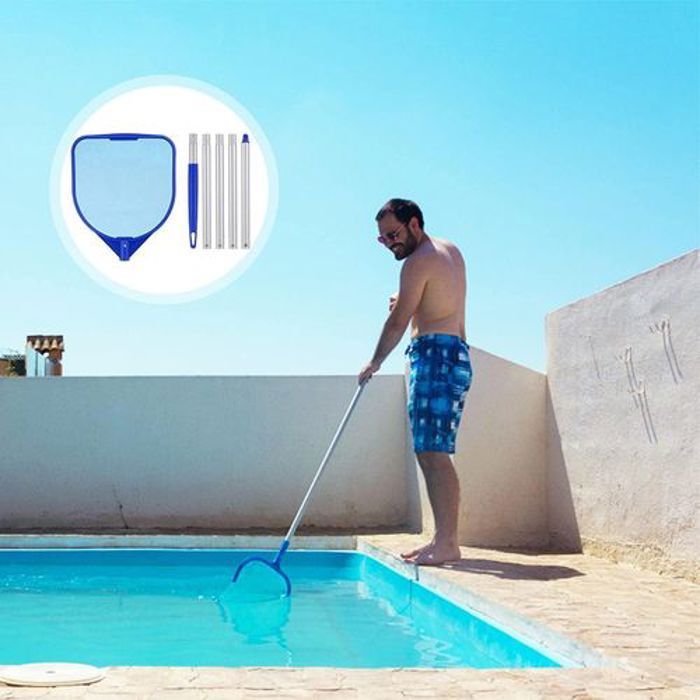 Épuisette de Surface pour piscine Avec manche Taille 122 Cm