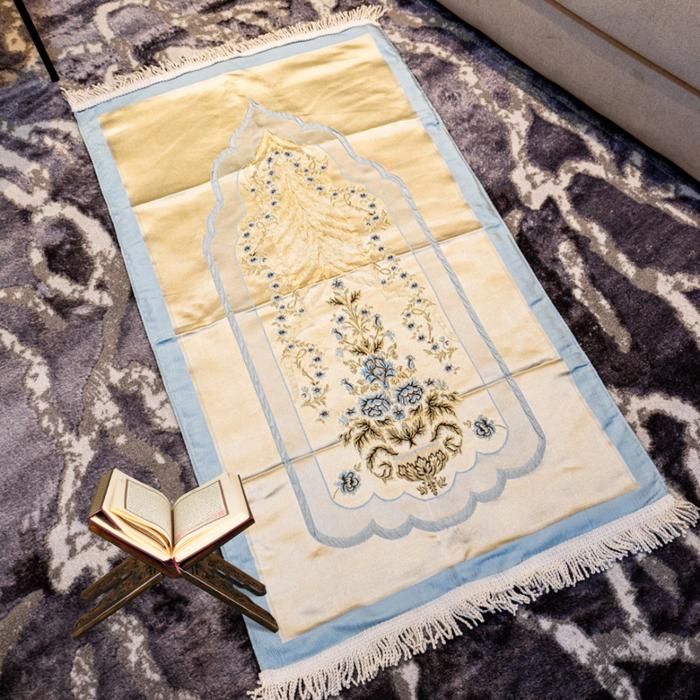 Tapis de prière Tissu Jaune