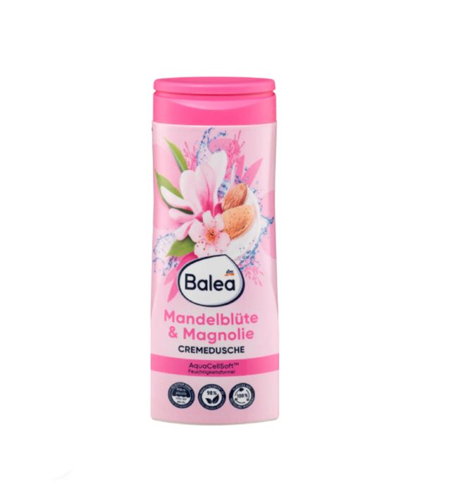 Gel douche - Balea - Fleur d’amandier & Magnolia - 300ml - Sans alcool - Hydratant