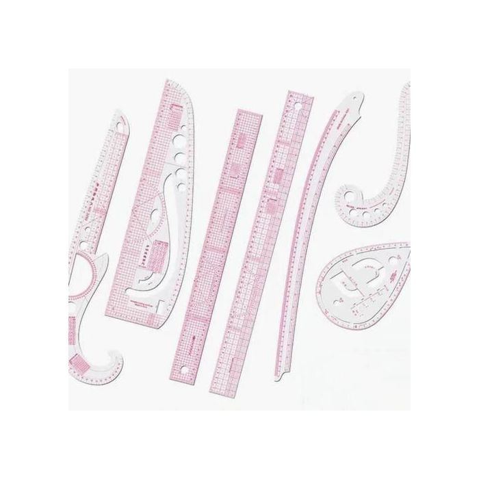 Règles de couture - GENERIC - Ensemble de courbes - 7 PCS - Outils de mesure - Matériau durable
