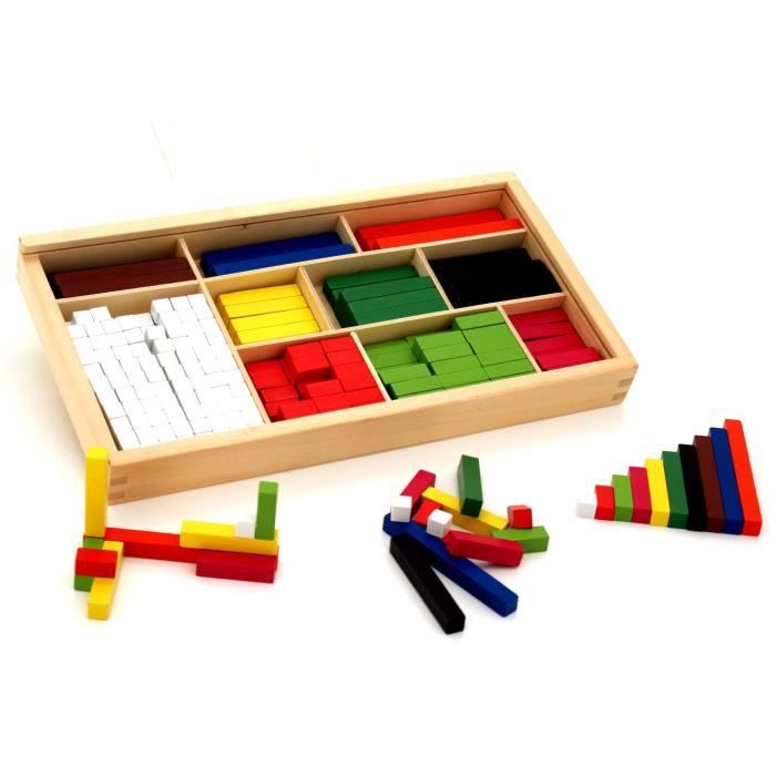 Jeux Educatifs - Viga - Blocs de maths - Apprendre à compter - 3 ans - Couleurs variées