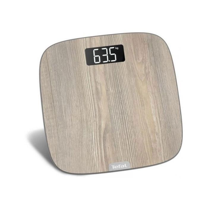 Pèse-personne - TEFAL - Origin Light Wood - Capacité 160 kg - Écran XXL - Bois clair
