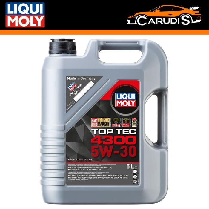 Liqui Moly Top Tec 4300 5W-30 5L - Huile pour moteur Essence et Diesel