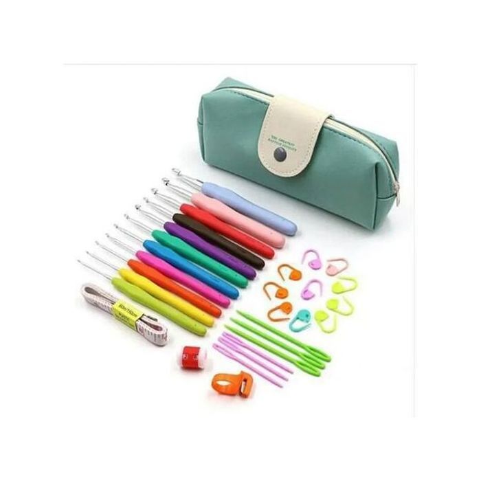 Ensemble de Crochets pour Tissage de Fils Émoussés 31 Pièces - Multicolore