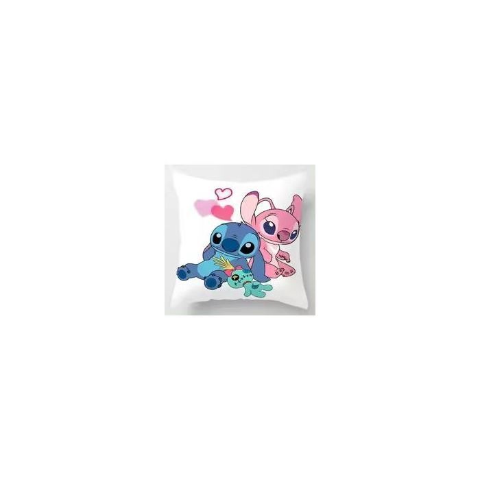 Taie d'oreiller imprimée recto verso avec personnage d'anime Disney Stitch Kawaii Stitch .