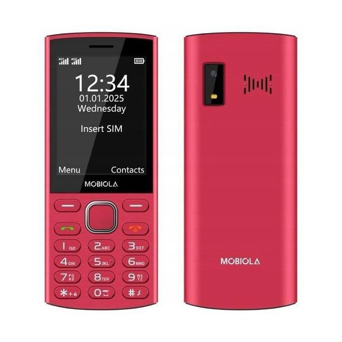 Smartphone senior - MOBIOLA - Mobiola MB4280 - 4G - Röd - Dubbel SIM