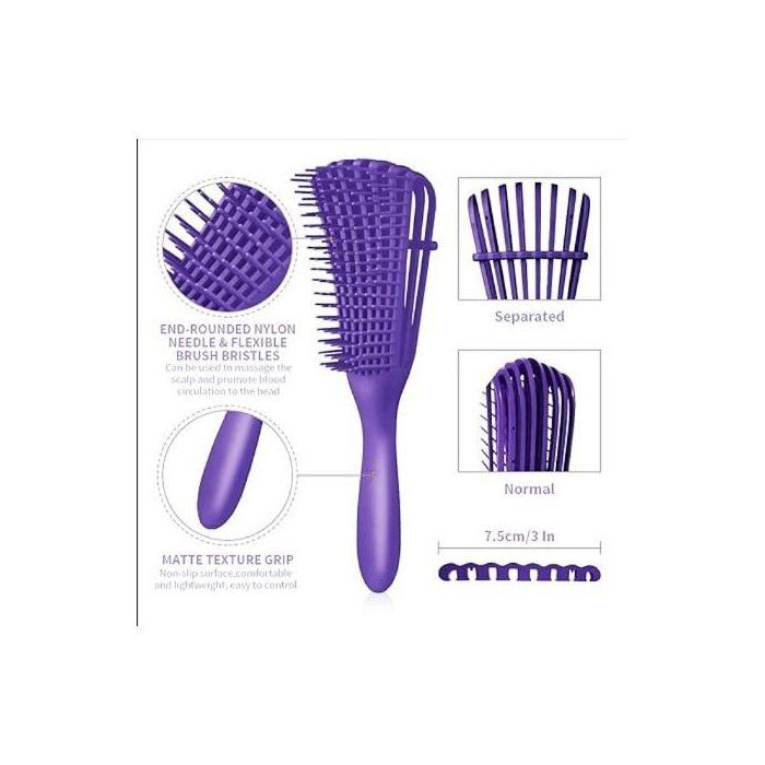 Octopus Brush/Brosse boucles-Violet