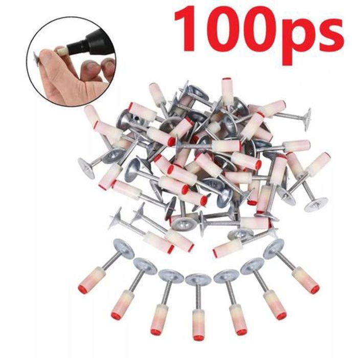 100 pièces clouer en acier, outil de fixation murale, cloueuse spéciale pénétration