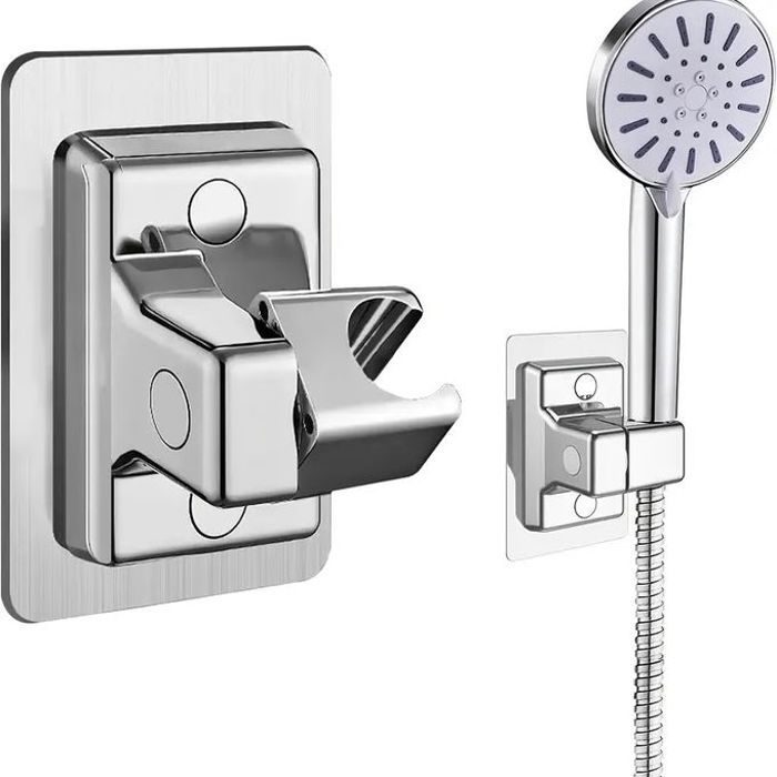 Support de douche mural - ABS - Rotatif 360° - Antirouille - Universel - Pratique