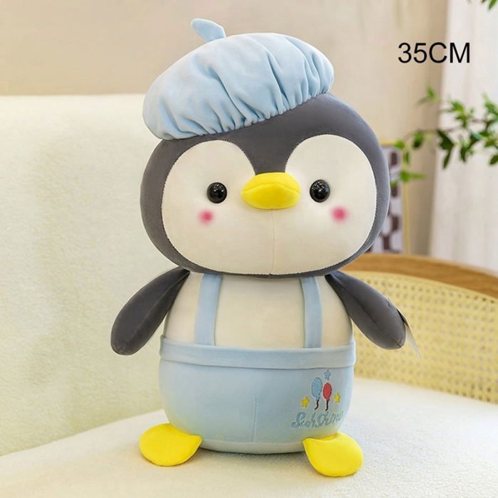 Jouet - Pingouin - Chapeau - Bleu et Gris - Mixte - 24 mois et plus