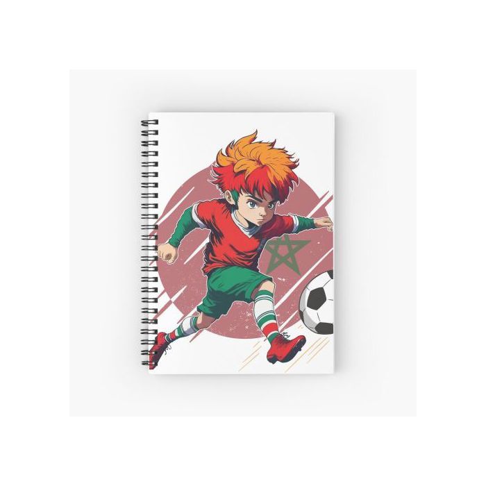 Cahier à spirale - Maroc - Garçon - A5 - 98 pages - Papier 90g