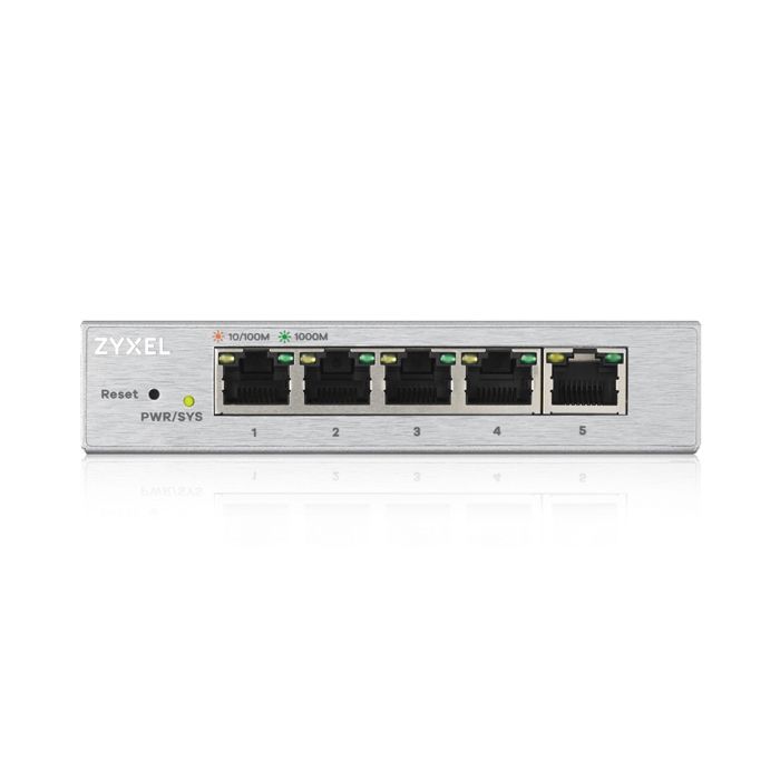 ZYXEL Commutateur Ethernet GS1200-5 5 Ports Gérable - 2 Couche supportée - Paire torsadée - Bureau