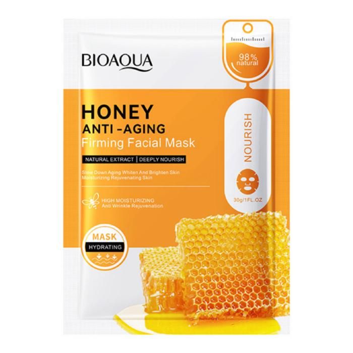 Masque Facial - BIOAOUA - Honey - Anti-Aging - Hydratant - 30g