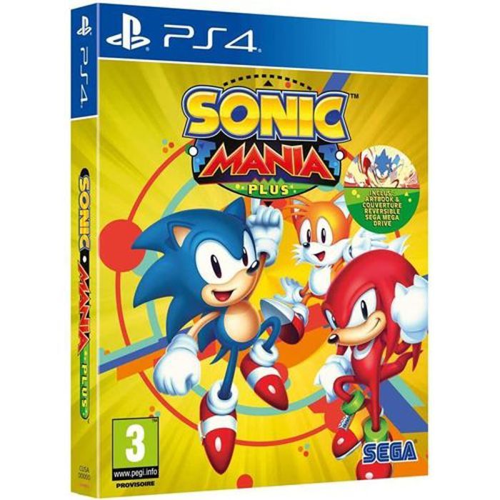 Jeu vidéo - SEGA - Sonic Mania Plus - Edition Collector - Graphismes Pixel-Art - PS4