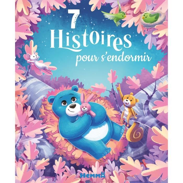 Livre d'histoires - Hemma - 7 histoires pour s'endormir - 56 pages - Dès 3 ans - Album matelassé