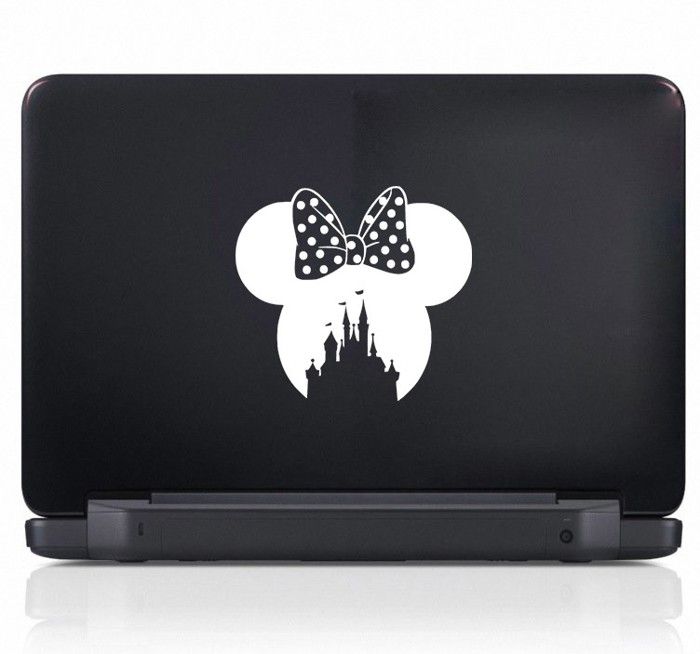 Sticker Château de noeud de Minnie Disney Laptop