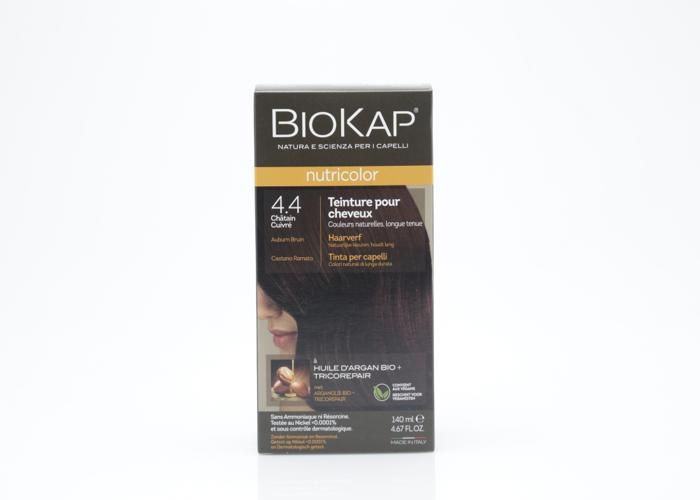 COLORATION CHEVEUX - BIOKAP - Nutricolor 4.4 - Châtain cuivré - Sans ammoniaque - Crème