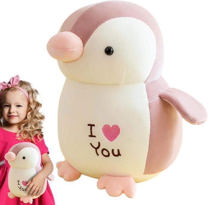 Peluche - Baby Annabel - Pingouin Aventureux - Rose - 38,3x33,4x9,4 cm - Mixte