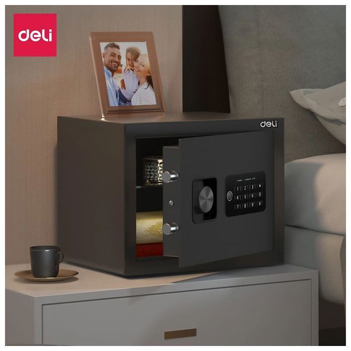 Coffre-fort numérique - DELI - ET530 - 25x35x25 cm - 5,80 kg - Accès facile par clavier